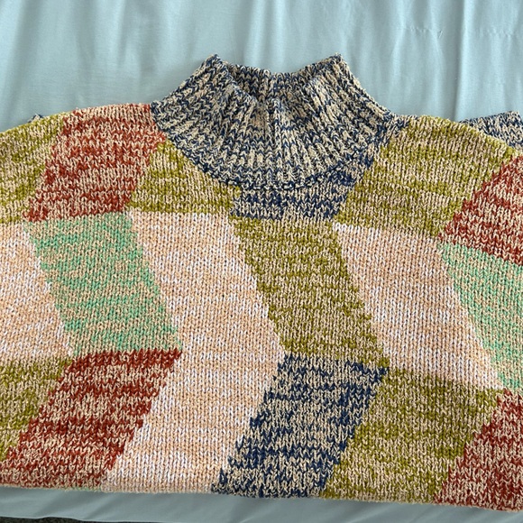 Misha & Puff Woman Marl Open Vest Blue Violet Wave EUC - Picture 4 of 4